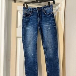 pistola perfect Blue Denim Jeans with subtle distressing